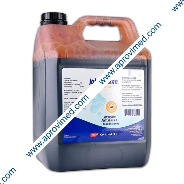 JALOMADINE ESPUMA Solución Antiséptica Tópica Env. 3.5 LTS. 8 G/100 ML.