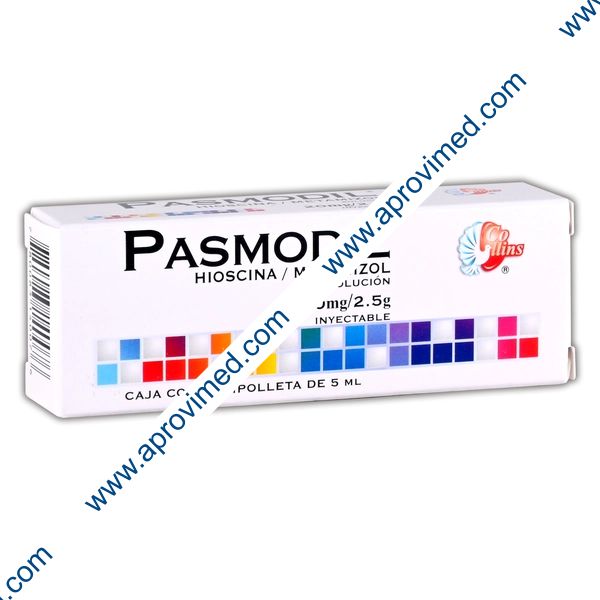 PASMODIL Sol. Iny. c/1 AMPTA. 20 MG-2.5 G/5 ML.