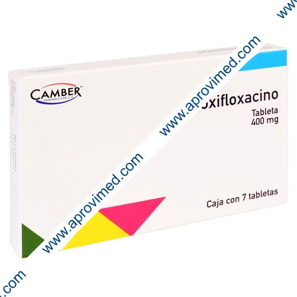 MOXIFLOXACINO (Camber) c/7 TABS. 400 MG.