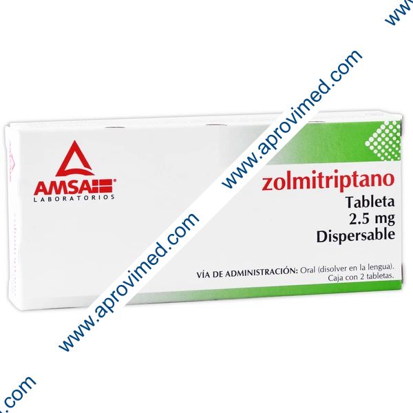 ZOLMITRIPTANO (Amsa) c/2 TABS. Dispersables 2.5 MG.