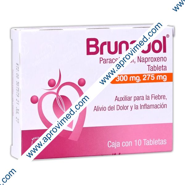 BRUNADOL c/10 TABS. 300/275 MG.