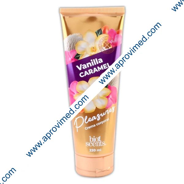 PLEASURES VAINILLA CARAMEL Crema Corporal TUBO c/220 ML.