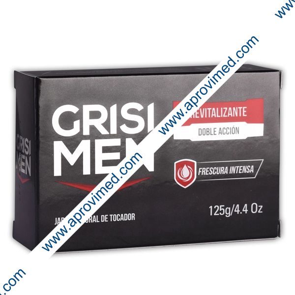 JABÓN GRISI MEN REVITALIZANTE DOBLE ACCIÓN 125 G.