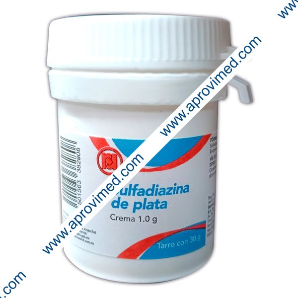 SULFADIAZINA DE PLATA (Randall)  Tarro c/30 G. 1 G/100 G.