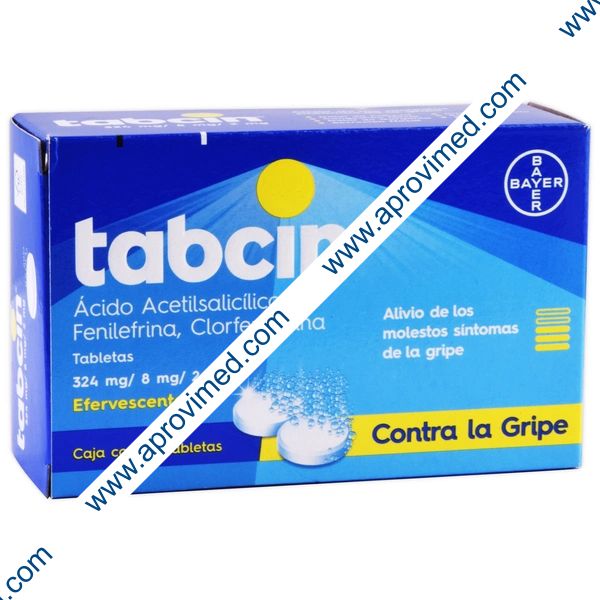 TABCIN c/12 TABS. Efervescentes 324/8/2 MG.