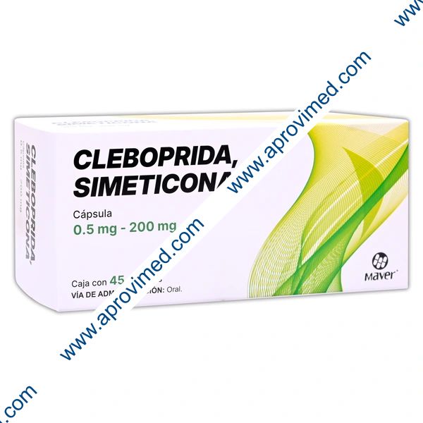 CLEBOPRIDA/SIMETICONA (Maver) c/45 CAPS. 0.5 MG/200 MG.