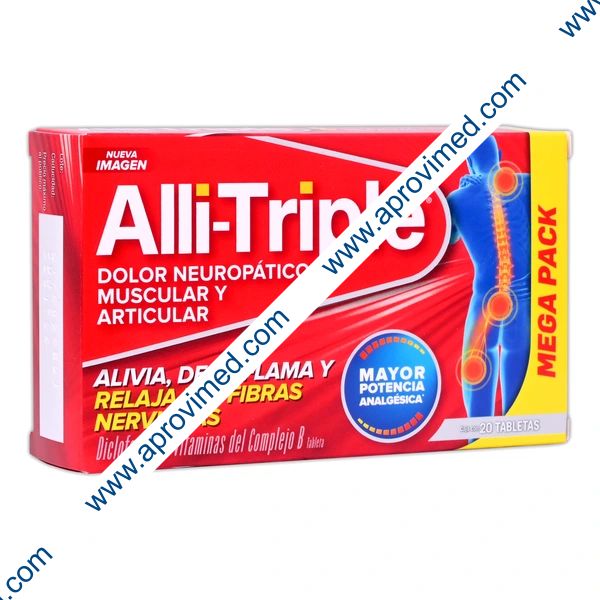 ALLI-TRIPLE c/20 TABS. 50/0.25/50/50 MG.