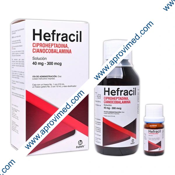 HEFRACIL SOL. Fco. No.1 c/210 ML. y Fco. No.2 c/10 ML. 40 MG-300 MCG.
