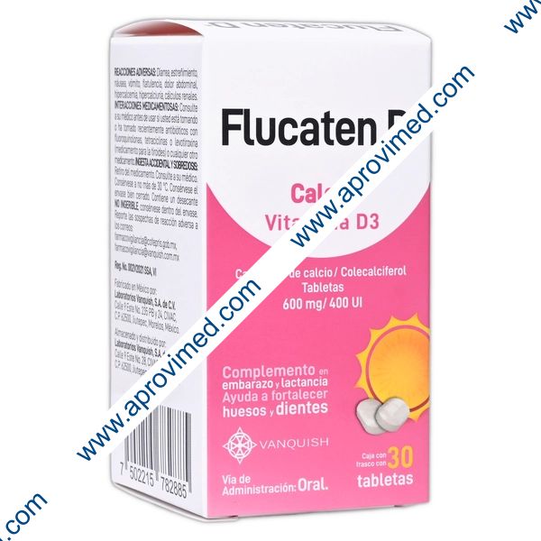FLUCATEN D c/30 TABS. 600 MG/400 UI.