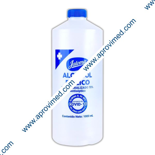 ALCOHOL ETÍLICO Desnaturalizado (Jaloma) 70%  Fco.1000 ML.